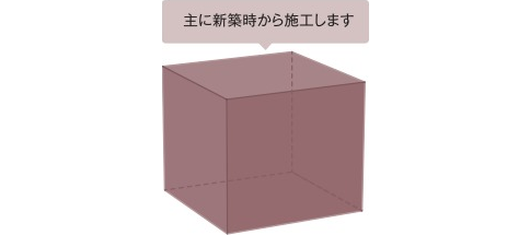 主に新築時から施工施工します